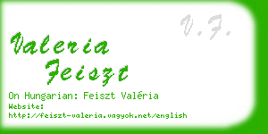valeria feiszt business card